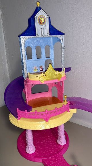 Disney Princess Magiclip Glitter Gliders Castle w/3 Dolls & Owl Cinderella 3