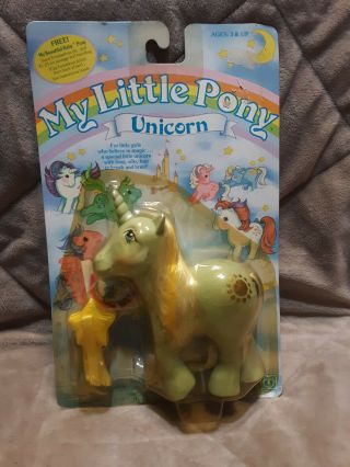 Vintage My Little Pony Sunbeam In Package Unicorn Pony Rare