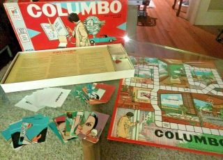 Columbo Tv Show Peter Falk 1973 Milton Bradley Game 100 Complete In Exc Shape