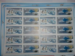 India Stamps - Full Sheet Of : " Preserve The Polar Regions And Glaciers " - 2009