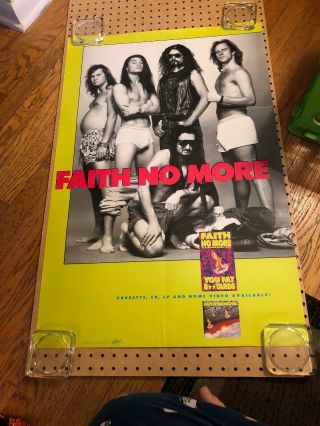 Faith No More - 1990 Album Record Store Promo Poster (folded) Mike Patton