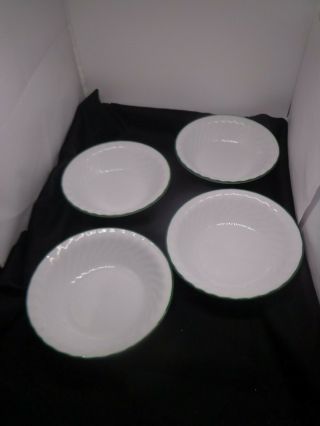 4 Corelle Callaway Ivy Soup Cereal Bowls - 7 1/4 " - Made In Usa