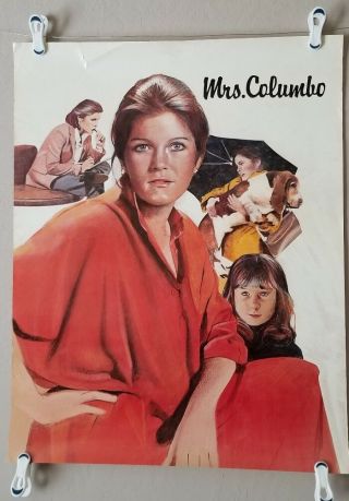 Vtg.  Orig.  1979 Nbc Tv Promo Poster Mrs Columbo First Series Premiere Mulgrew