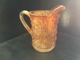 Carnival Glass Marigold Pitcher Imperial Luster Rose