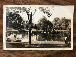China Old Postcard French Park Shanghai Weihaiwei 1926