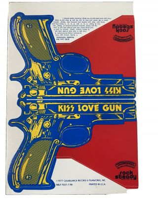 Kiss Love Gun Insert Vintage 1977 Casablanca Records Rock Steady Memorabilia