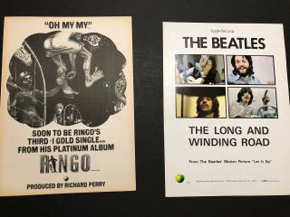 Jchutchings The Beatles 1970 Ringo Starr 1974 Promo Ads