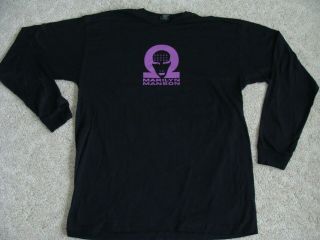 Marilyn Manson Vintage 90s Alpha Numeric Long Sleeve T - Shirt Adult Xl Rare