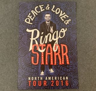 Pair 2016 Ringo Starr Peace & Love North American Tour Posters 2