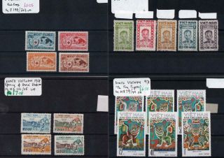 Vietnam: 1960 - 1973 Selection Of Examples - 8 Stock Cards (32964)