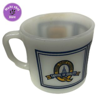 Vintage Anchor Hocking Usa Fire King Gm Lansing Fisher Body Coffee Mug Tea Rare