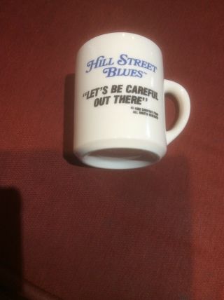 Hill Street Blues “lets Be Careful Out There” Coffee Mug 1982 Police Tv Show Nbc