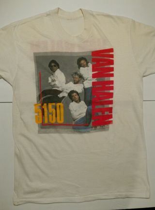 Van Halen 1986 T - Shirt - 5150 Tour.  Missing Label.