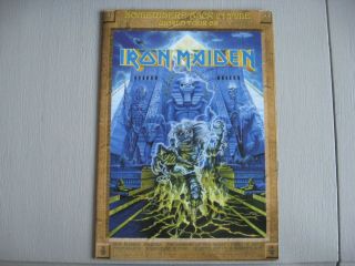 Iron Maiden Official Tour Programme Somewhere Back In Time 2008 Poster Edition