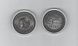Apollo 17 40th Anniversary Medallion Contains Metal Flown To The Moon On Apol.