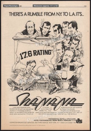 Sha Na Na_original 1977 Trade Print Ad / Poster_tv Series Promo_mort Drucker