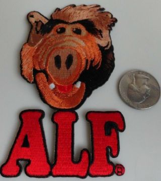 Alf Gordon Shumway Classic 1980s Tv Show Embroidered Iron On Patch - Rare