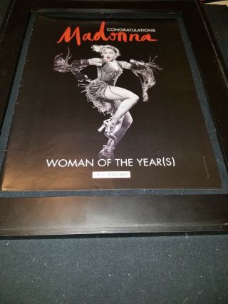 Madonna Woman Of The Years Rare Live Nation Promo Poster Ad