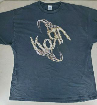 Korn 2xl Skeleton Hands 2004 Concert Tour Shirt Usa North America Alternative