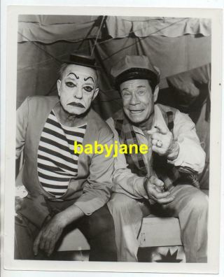 Buster Keaton Joe E.  Brown 8x10 Photo Clown 1964 Greatest Show On Earth