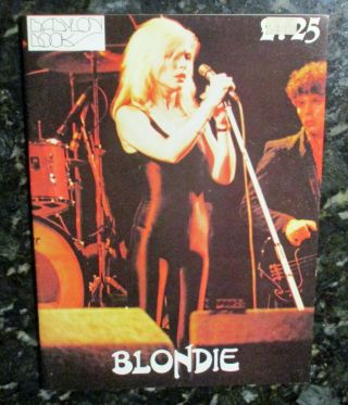 Blondie Babylon Books Vintage Punk Wave Cbgb Rare Book Debbie Harry Nm