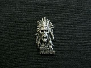 Iron Maiden Official Very Small Vintage Pewter Pin Badge Button Uk Import Poker