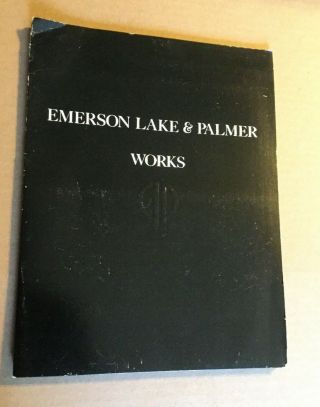 Emerson Lake Palmer Volume 1 Press Kit Extra Photos And Ephemera