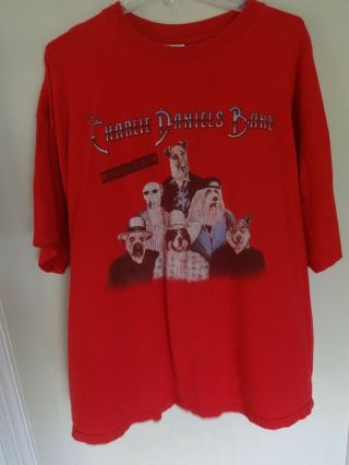 Vtg 2000 Charlie Daniels Band " Road Dogs " Tour Graphic Rock Band T - Shirt Men 2xl