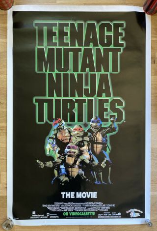 Teenage Mutant Ninja Turtles I 1 Live Action Vintage Movie Poster 1990 27x41