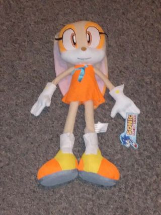 Sonic The Hedgehog Cream The Rabbit Plush Doll 18 " Kellytoy Rare Sega Toy