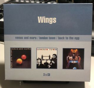 Beatles Mccartney Wings - 3 - Cd Box Set Venus Mars,  London Town,  Back To The Egg