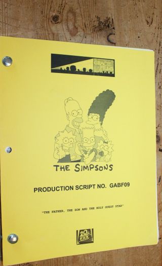 The Simpsons Tv Series Show Script The Father The Son And The Holy