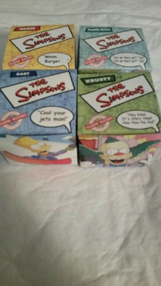 Simpsons 2002 Burger King Talking Watch Complete Set In Boxes