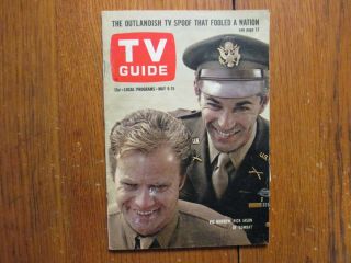 May 9,  1964 Tv Guide (rick Jason/combat/vic Morrow/yvonne Constant/ralph Bellamy