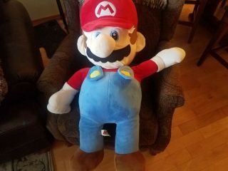 2016 Ex Large Giant Mario Life Size 48 " Nintendo Licensed Plush