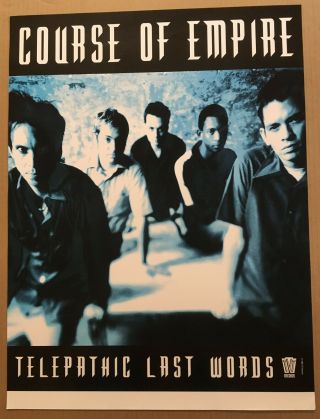 Course Of Empire Rare 1998 Promo Poster 4 Telepathic Cd 18x24 Usa Never Displayd