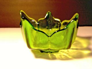 Vintage Dark Emerald Green Depression Glass,  Candy Dish,  Bowl,  Stunning,  Unique