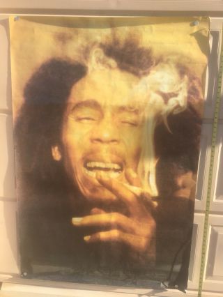 Vintage Bob Marley “Smoking Pot & Smiling” 60x40 Poster 2