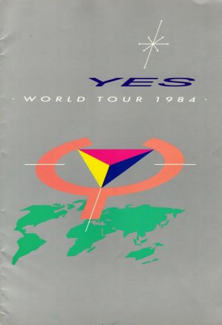 Yes 1984 9012 Live World Tour Concert Program Book - Jon Anderson - Ex To Nmt