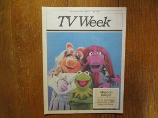 3/1996 Cleveland Plain Dealer Tv Mag (muppets Tonight /miss Piggy/kermit The Frog