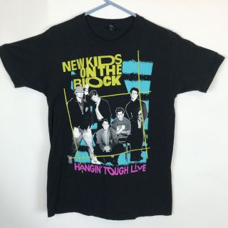 Vintage 80s Kids On The Block T Shirt Hangin Tough Size Medium Nkotb