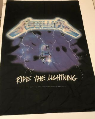 Metallica Ride The Lightning Banner Huge Flag Art
