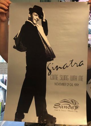 Frank Sinatra At The Sands Atlantic City 1991 Music Poster 16x24 "
