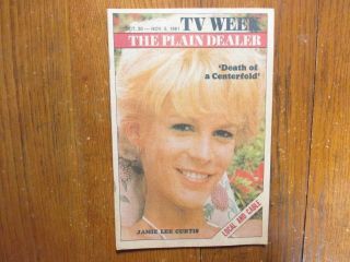 Oct 30 - 1981 Cleveland Plain Dealer Tv Mag (jamie Lee Curtis/death Of A Centerfold