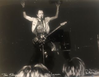 The Clash Joe Strummer At The Lyceum,  A3 Photograph,  By Paul Roundhill,  Signed.