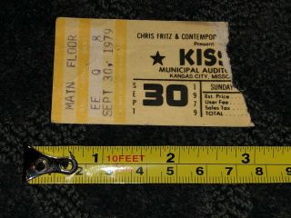 Kiss Vintage Concert Ticket Stub 1979 Paul Stanley Gene Simmons Ace Frehley