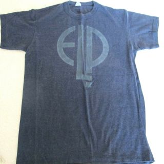 Vintage Emerson Lake & Palmer " Elp " 1970s T - Shirt Black