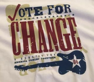 Vote For Change Tour Shirt XL 2004 Pearl Jam 2