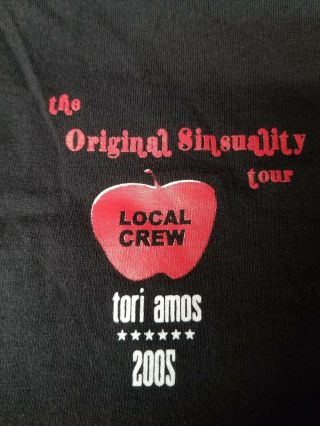 Tori Amos 2005 Sinsuality Tour Shirt Only Available To Local Road Crews