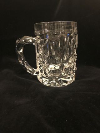 Tiffany & Co.  Crystal Rock Cut Beer Mug.  Retail $50.